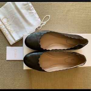 Chloe Scallop Flats